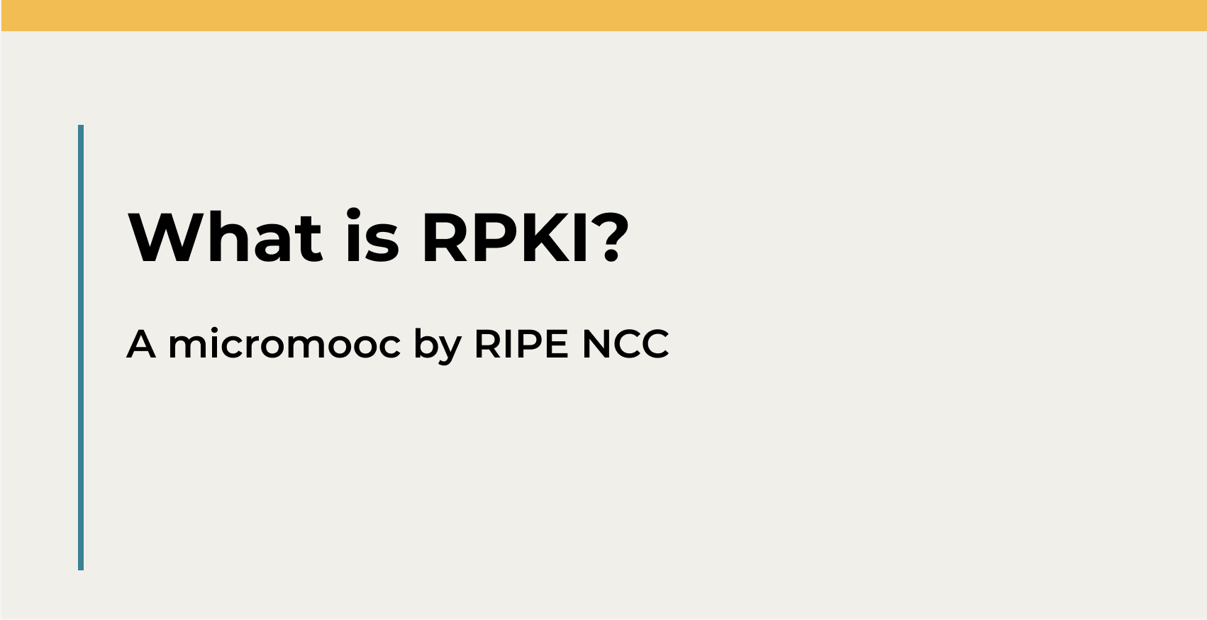 What is RPKI?